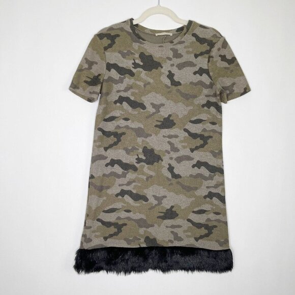 Zara Camo Dress Size Small - Picture 2 of 9